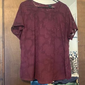 Floral gauzy blouse